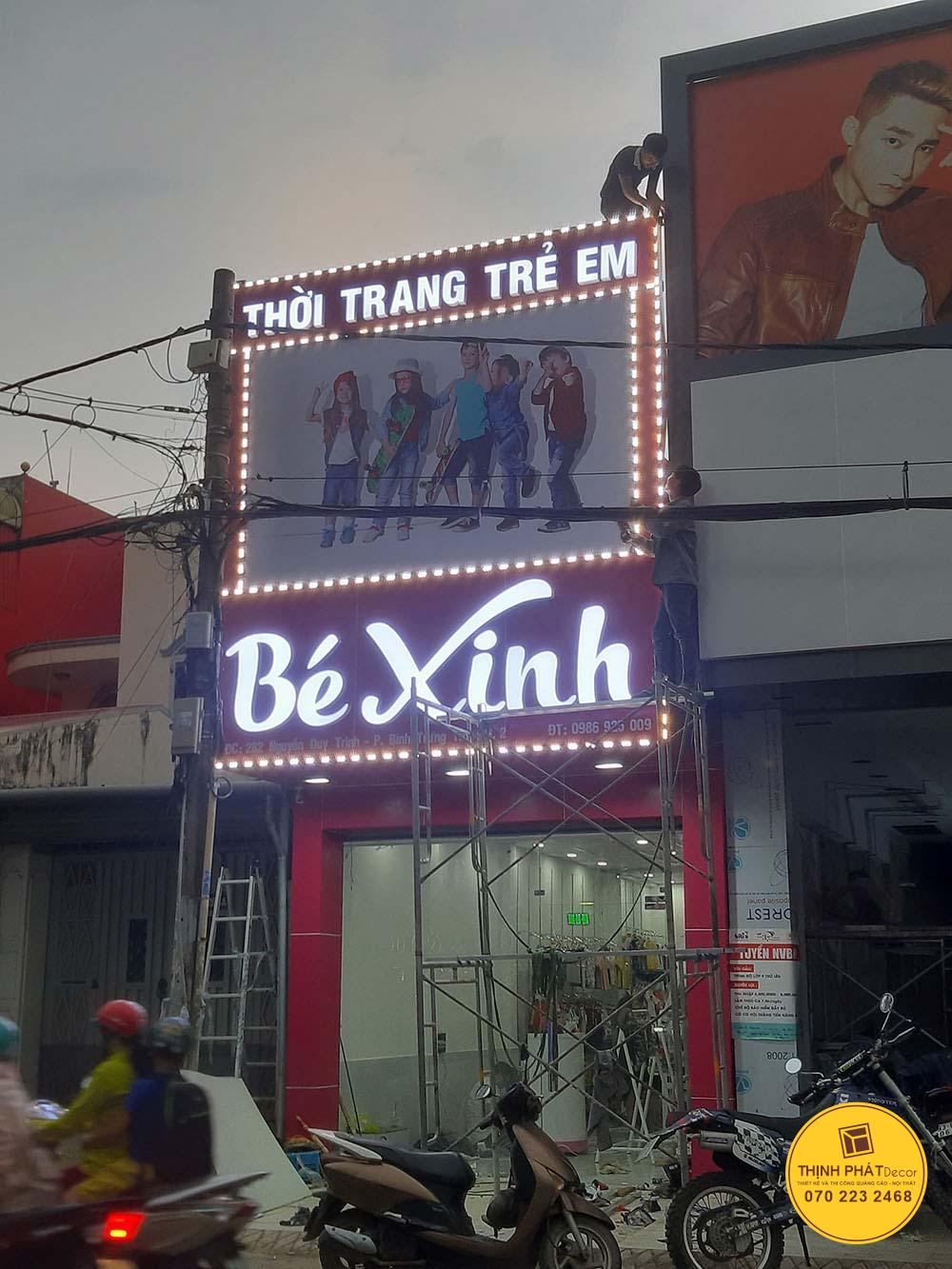 Thi công làm bảng hiệu quảng cáo giá rẻ quận Bình Tân
