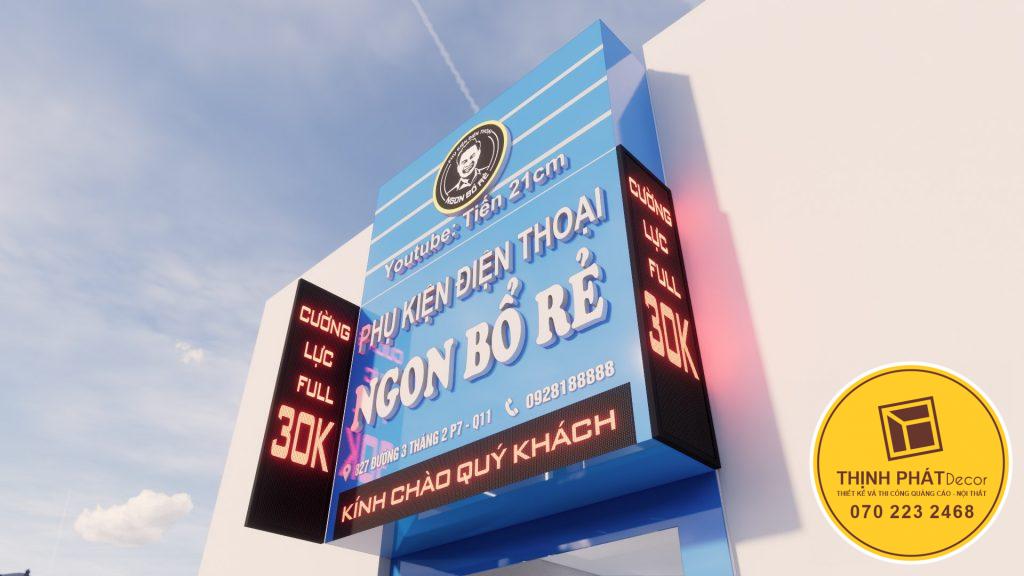 Bảng hiệu cửa hàng điện thoại giá rẻ