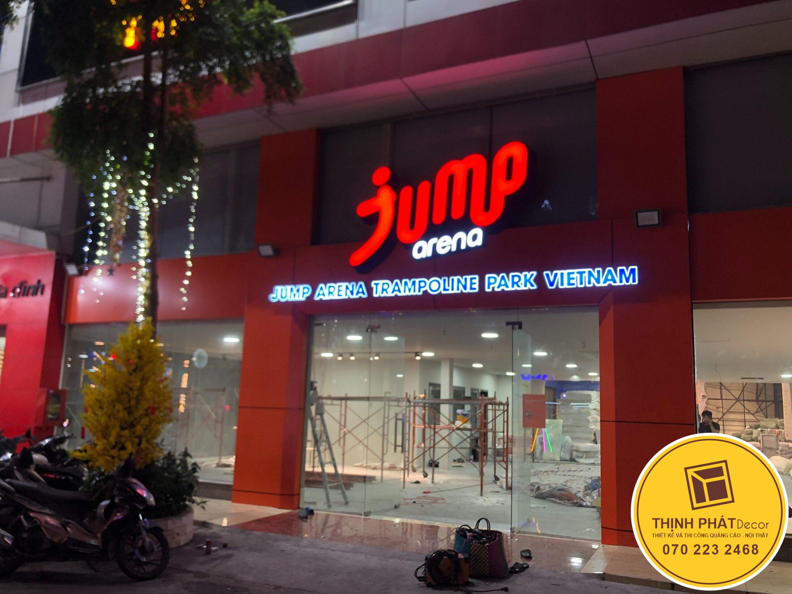 Thi công chuỗi bảng hiệu quảng cáo