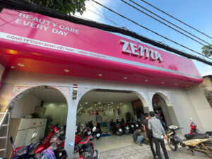 Thi công biển hiệu quảng cáo mỹ phẩm zema
