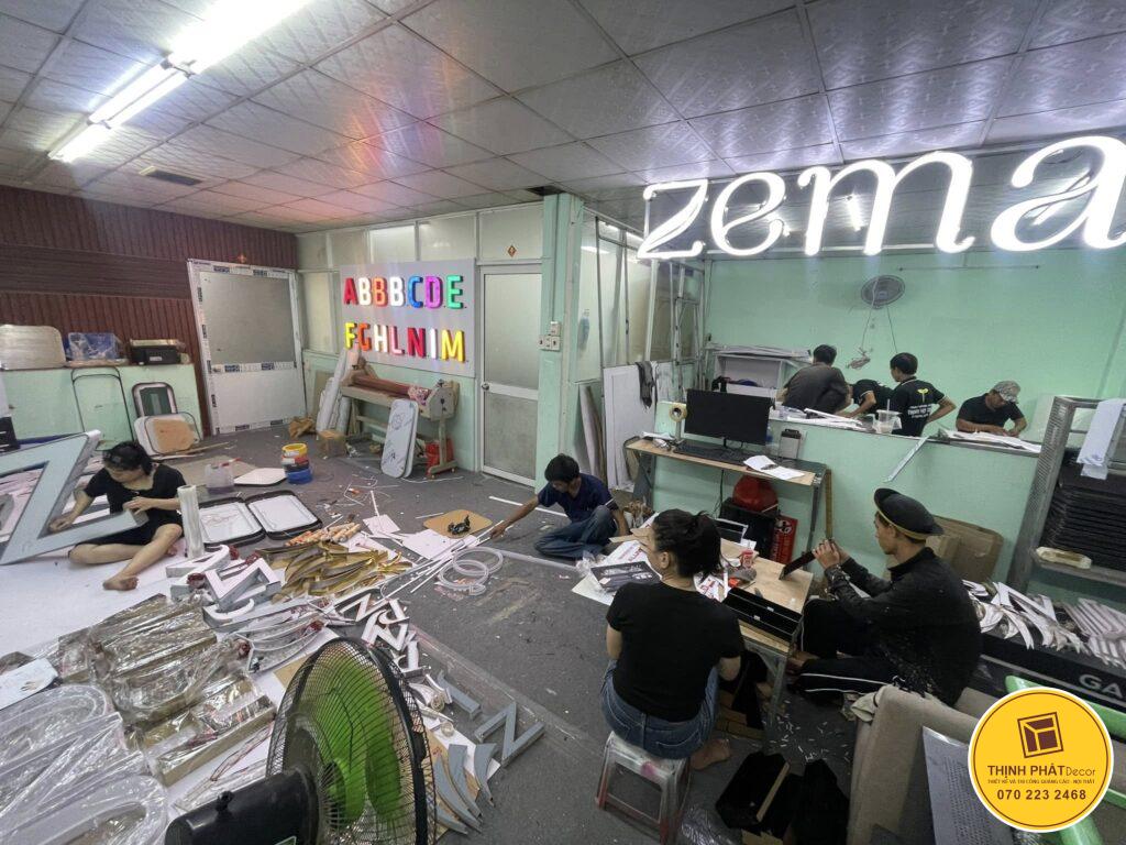 Xưởng gia công làm bảng hiệu quảng cáo Thịnh Phát Decor