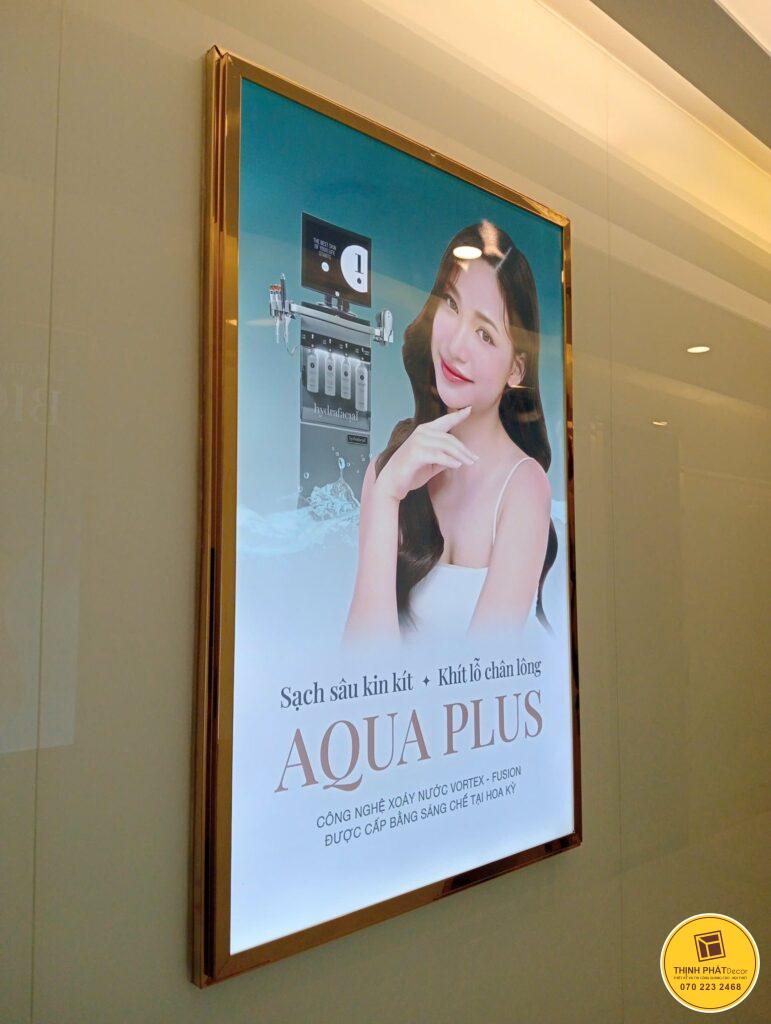 Hộp đèn siêu mỏng viền inox