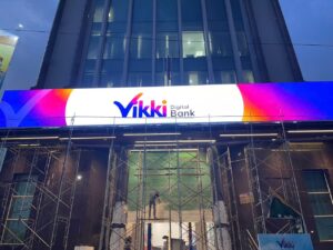 Làm bảng hiệu ngân hàng vikki